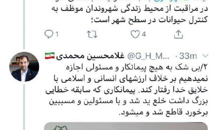 واکنش شهرداری تهران به انتشار کلیپ حیوان آزاری