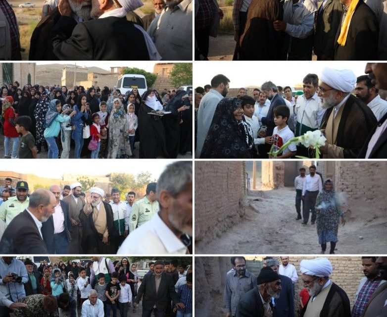استقبال گرم اهالی روستای گوجگی از تولیت آستان قدس رضوی
