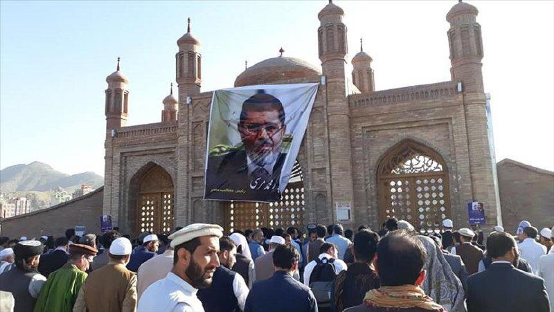 مراسم نماز میت غیابی محمد مرسی