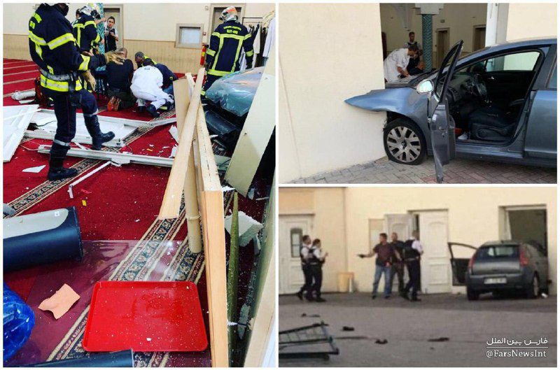 حمله یک خودرو به مسجدی در شرق فرانسه