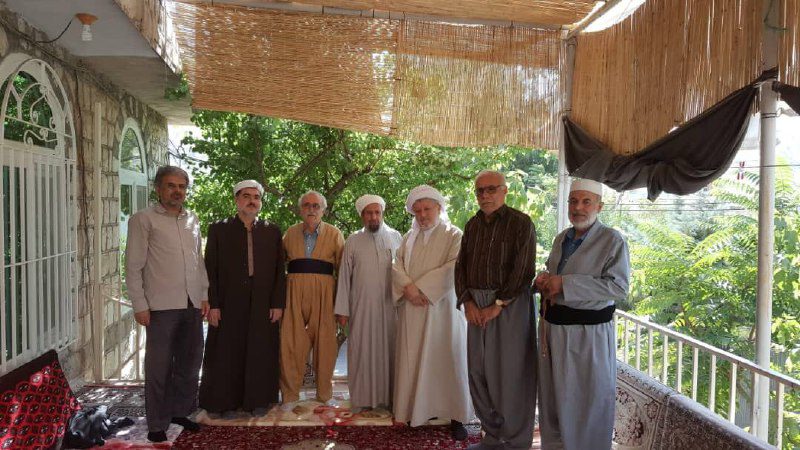 بازدید شیخ محمدعلی امینی نائیب رئیس هیئت فتوای جنوب از مناطق زلزله زده