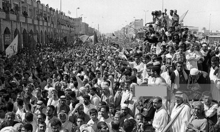عکسی زیبا از اولین پیاده روی اربعین بعد از سقوط صدام