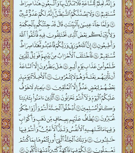 متن عربی صفحه ۴۹۴ سوره مبارک