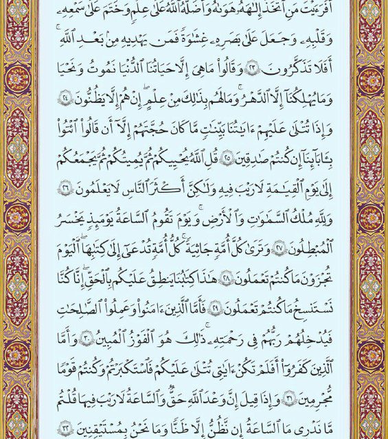 متن عربی صفحه ۵۰۱ سوره مبارک